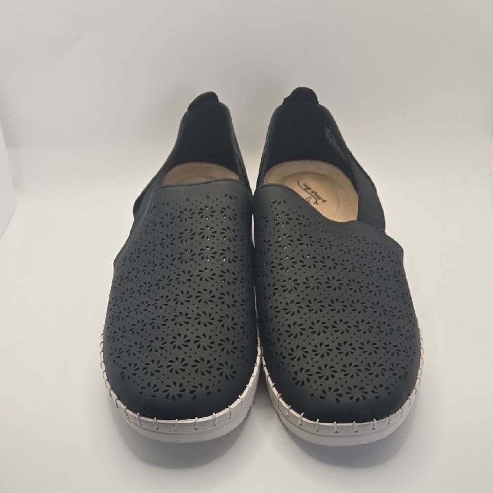 Easy Street Megafresh Comfort Slip-On Flat Shoes Sz 11 Comfy Support Walkers - Picture 4 of 12